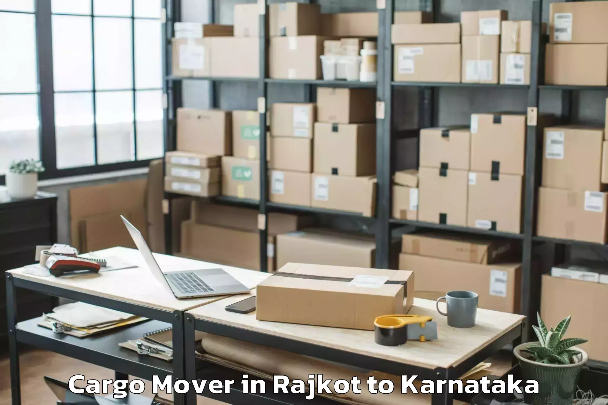 Book Rajkot to Manvi Cargo Mover